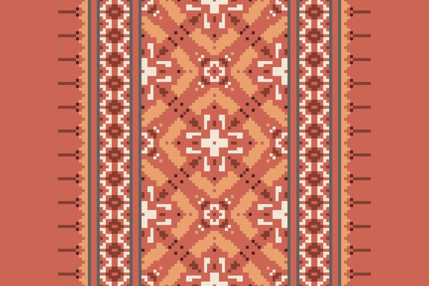 Nordic pattern Seamless Native American, Motif embroidery, Pixel Ikat embroidery Design for Print scarf hijab pattern kerchief Pixel Ikat Silk kurti model mughal patterns vector
