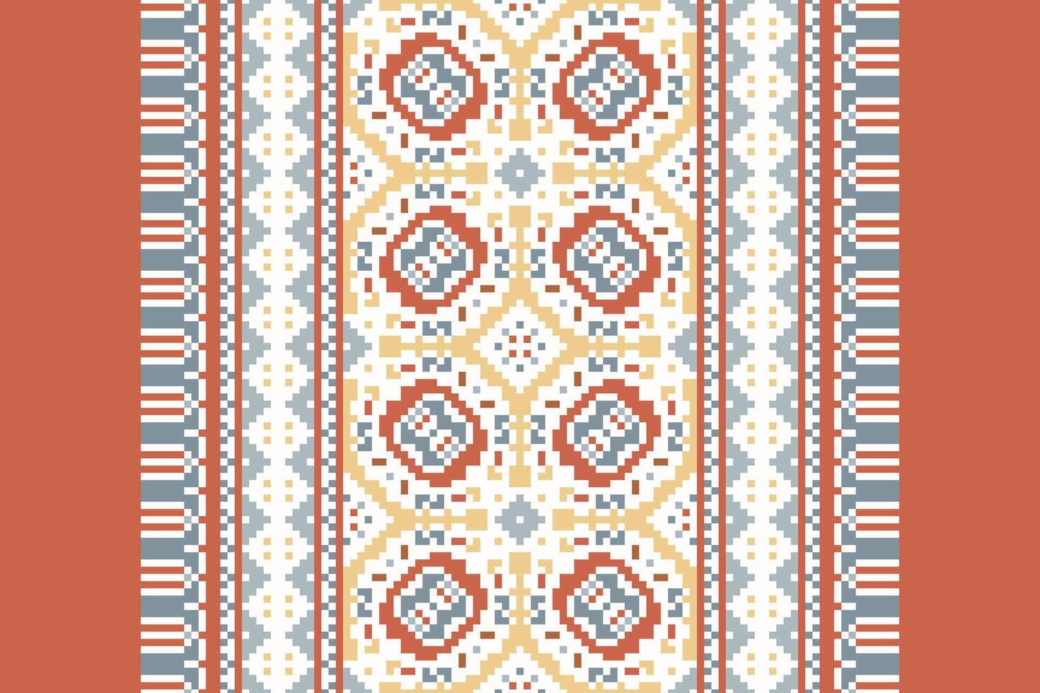 Nordic pattern Seamless Native American, Motif embroidery, Pixel Ikat embroidery Design for Print lace pattern turkish ceramic ancient egypt art jacquard pattern vector