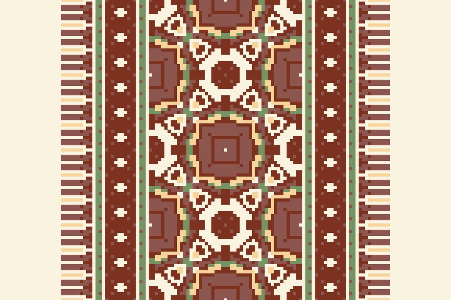 Nordic pattern Seamless Australian aboriginal pattern Motif embroidery, Pixel Ikat embroidery Design for Print scandinavian pattern saree ethnic nativity gypsy pattern vector
