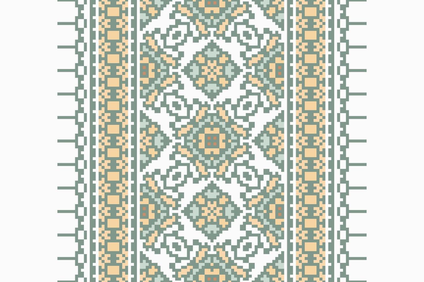 Nordic pattern Seamless Australian aboriginal pattern Motif embroidery, Pixel Ikat embroidery Design for Print scandinavian pattern saree ethnic nativity gypsy pattern vector