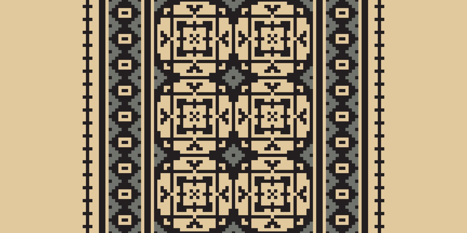 Baroque pattern Seamless Native American, Motif embroidery, Pixel Ikat embroidery Design for Print scarf hijab pattern kerchief Pixel Ikat Silk kurti model mughal patterns vector