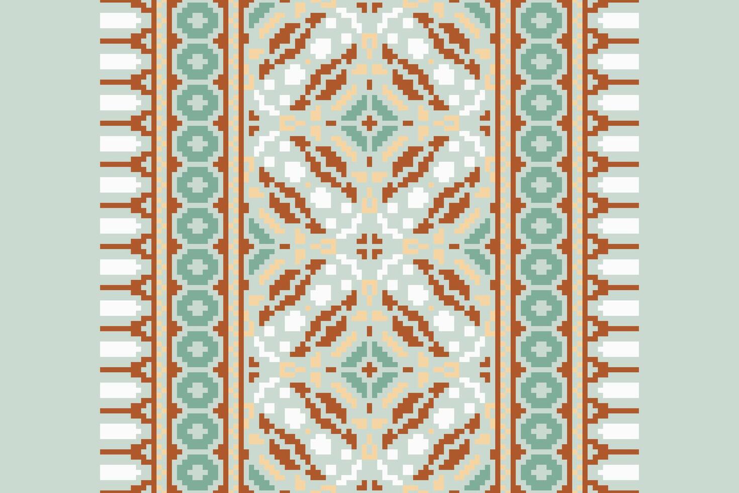 Nordic pattern Seamless Australian aboriginal pattern Motif embroidery, Pixel Ikat embroidery Design for Print figure tribal ink on cloth patola sari vector