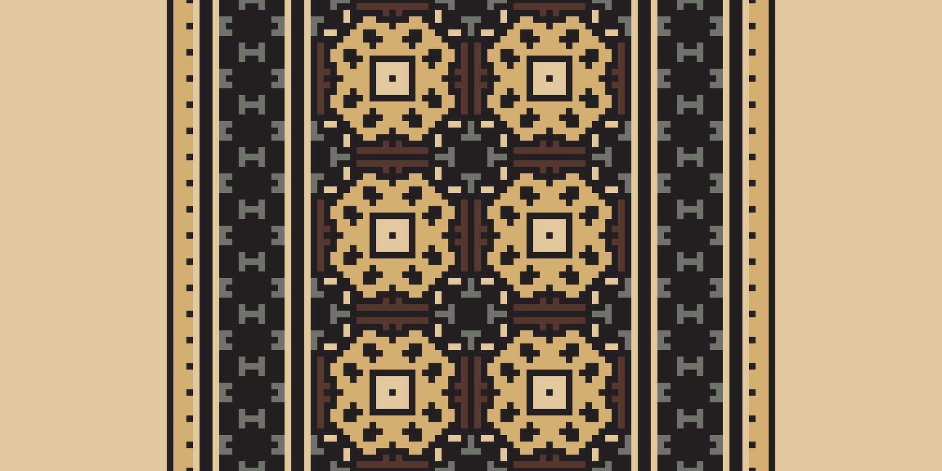 Baroque pattern Seamless Native American, Motif embroidery, Pixel Ikat embroidery Design for Print australian curtain pattern geometric pillow model kurti mughal flowers vector