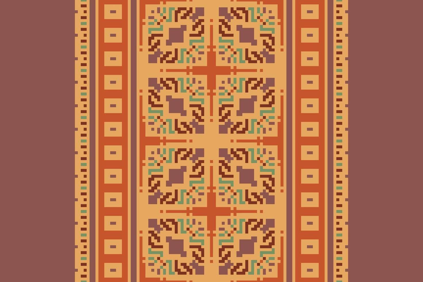 Nordic pattern Seamless Australian aboriginal pattern Motif embroidery, Pixel Ikat embroidery Design for Print vyshyvanka placemat quilt sarong sarong beach kurtis Indian motifs vector