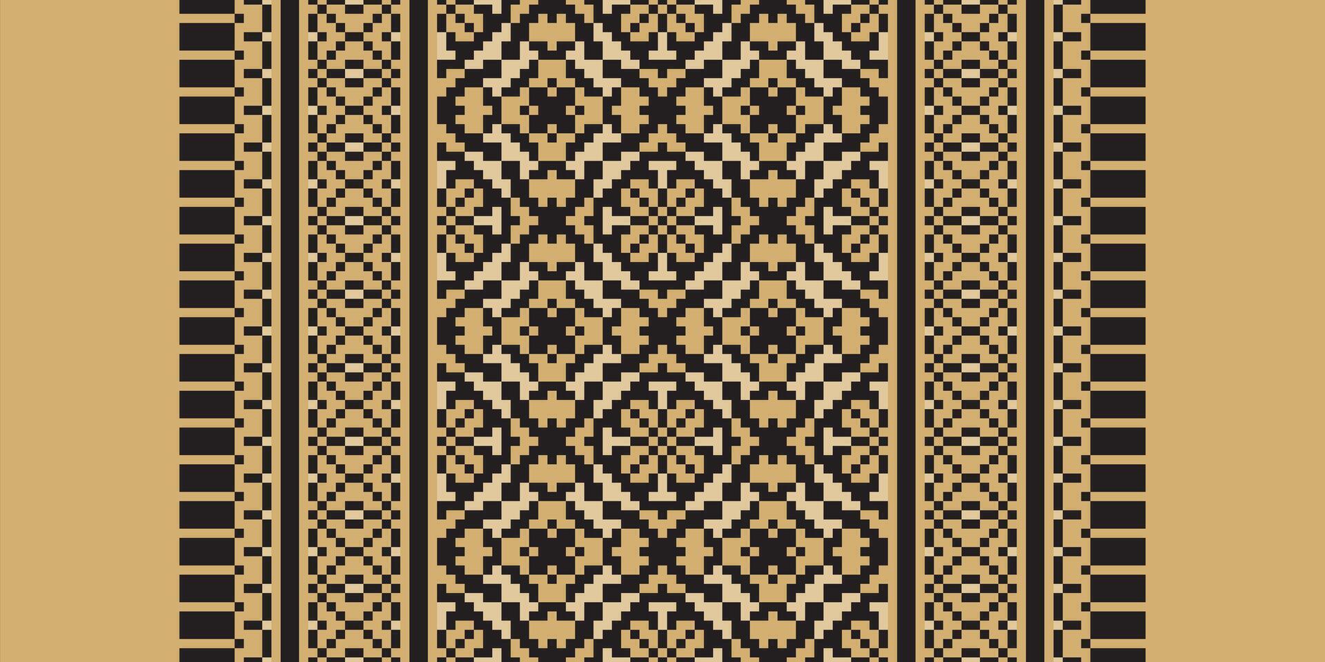 Baroque pattern Seamless Native American, Motif embroidery, Pixel Ikat embroidery Design for Print kurta pattern mughal motifs tapestry pattern floral repeat vector