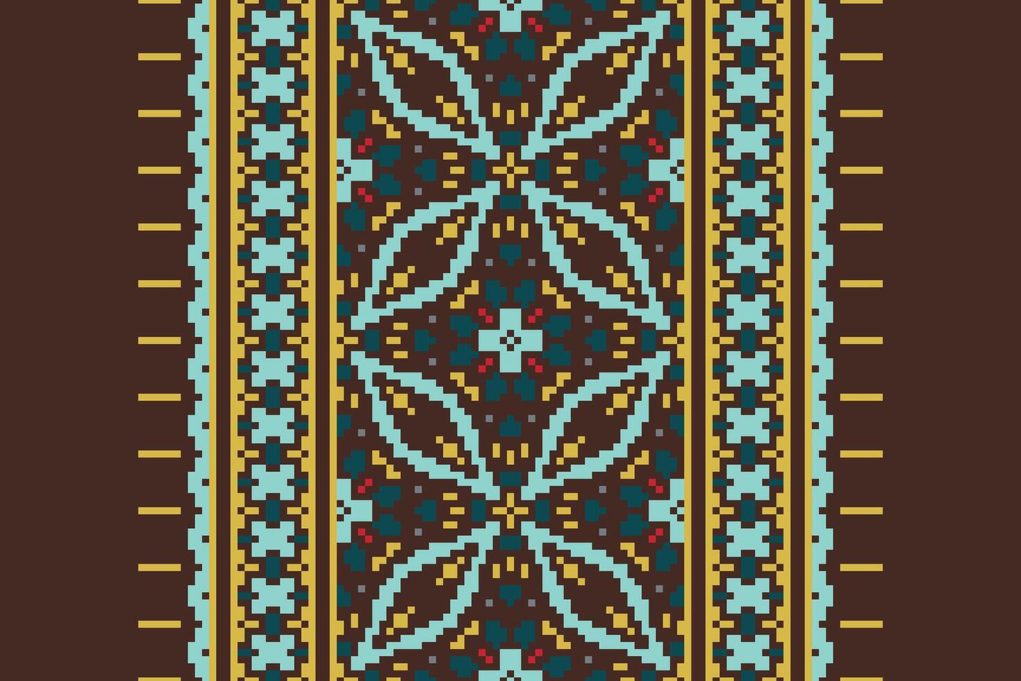 Navajo pattern Seamless Australian aboriginal pattern Motif embroidery, Pixel Ikat embroidery Design for Print scandinavian pattern saree ethnic nativity gypsy pattern vector