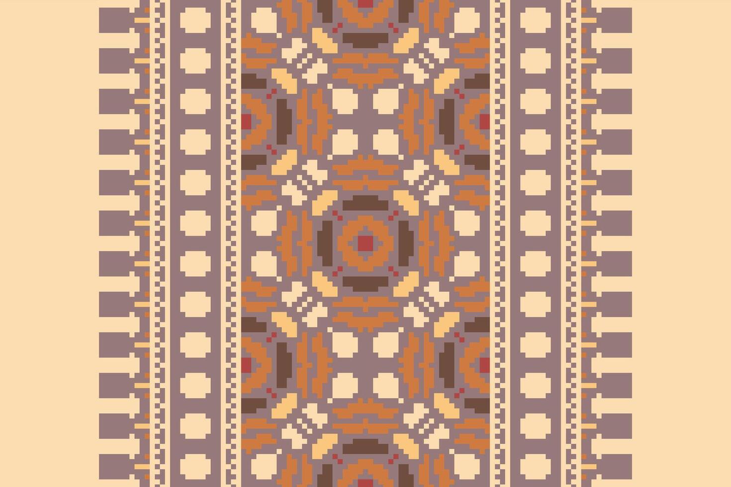 Navajo pattern Seamless Bandana print silk Motif embroidery, Pixel Ikat embroidery Design for Print kurta pattern mughal motifs tapestry pattern floral repeat vector