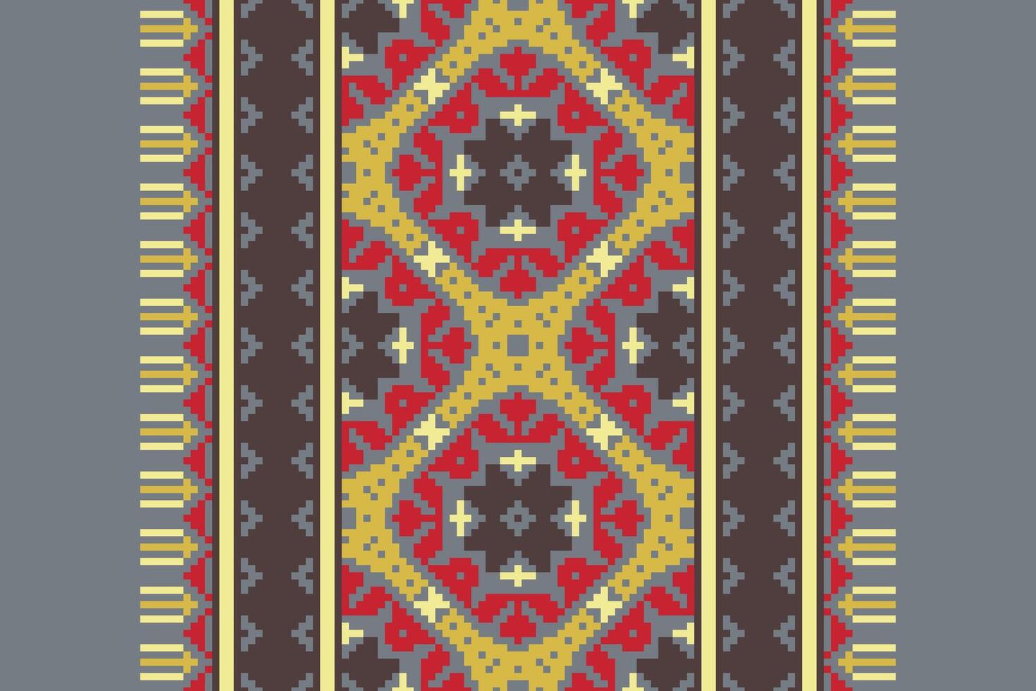 Navajo pattern Seamless Australian aboriginal pattern Motif embroidery, Pixel Ikat embroidery Design for Print scandinavian pattern saree ethnic nativity gypsy pattern vector
