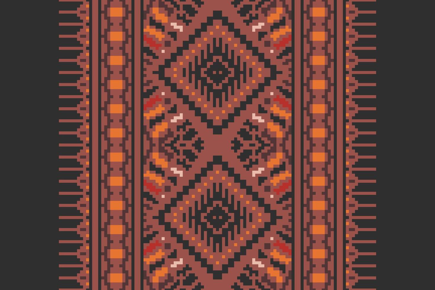 Patchwork pattern Seamless Native American, Motif embroidery, Pixel Ikat embroidery Design for Print scandinavian pattern saree ethnic nativity gypsy pattern vector