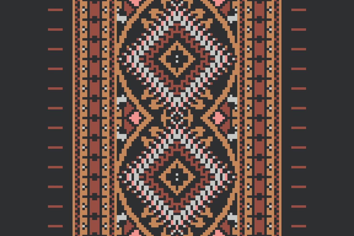 Patchwork pattern Seamless Native American, Motif embroidery, Pixel Ikat embroidery Design for Print kurta pattern mughal motifs tapestry pattern floral repeat vector