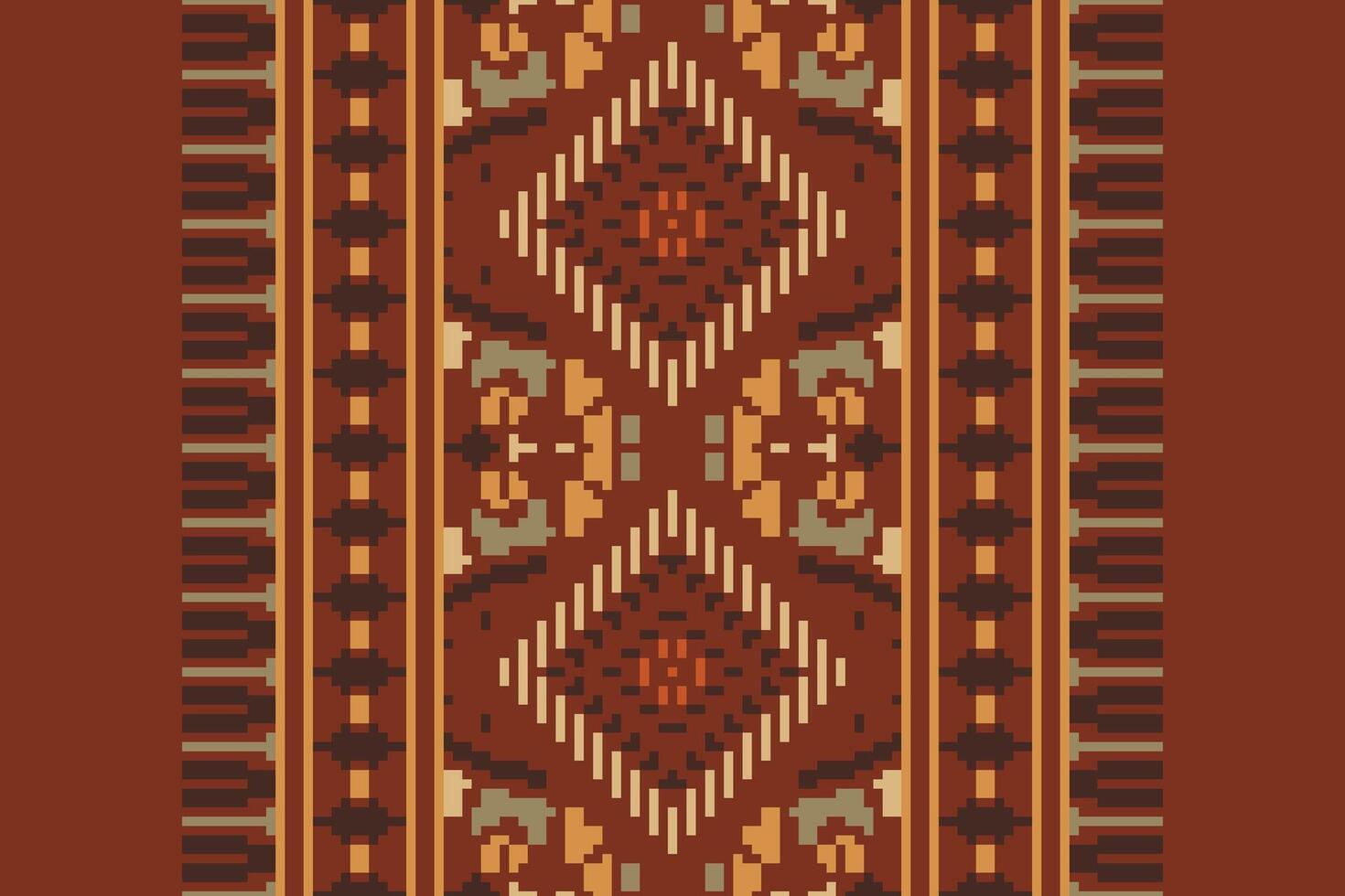Patchwork pattern Seamless Bandana print silk Motif embroidery, Pixel Ikat embroidery Design for Print kurta pattern mughal motifs tapestry pattern floral repeat vector