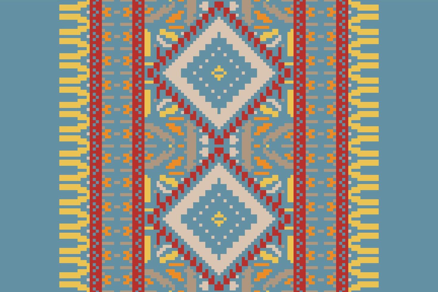 Navajo pattern Seamless Scandinavian pattern Motif embroidery, Pixel Ikat embroidery Design for Print lace pattern seamless pattern vintage shibori jacquard seamless vector