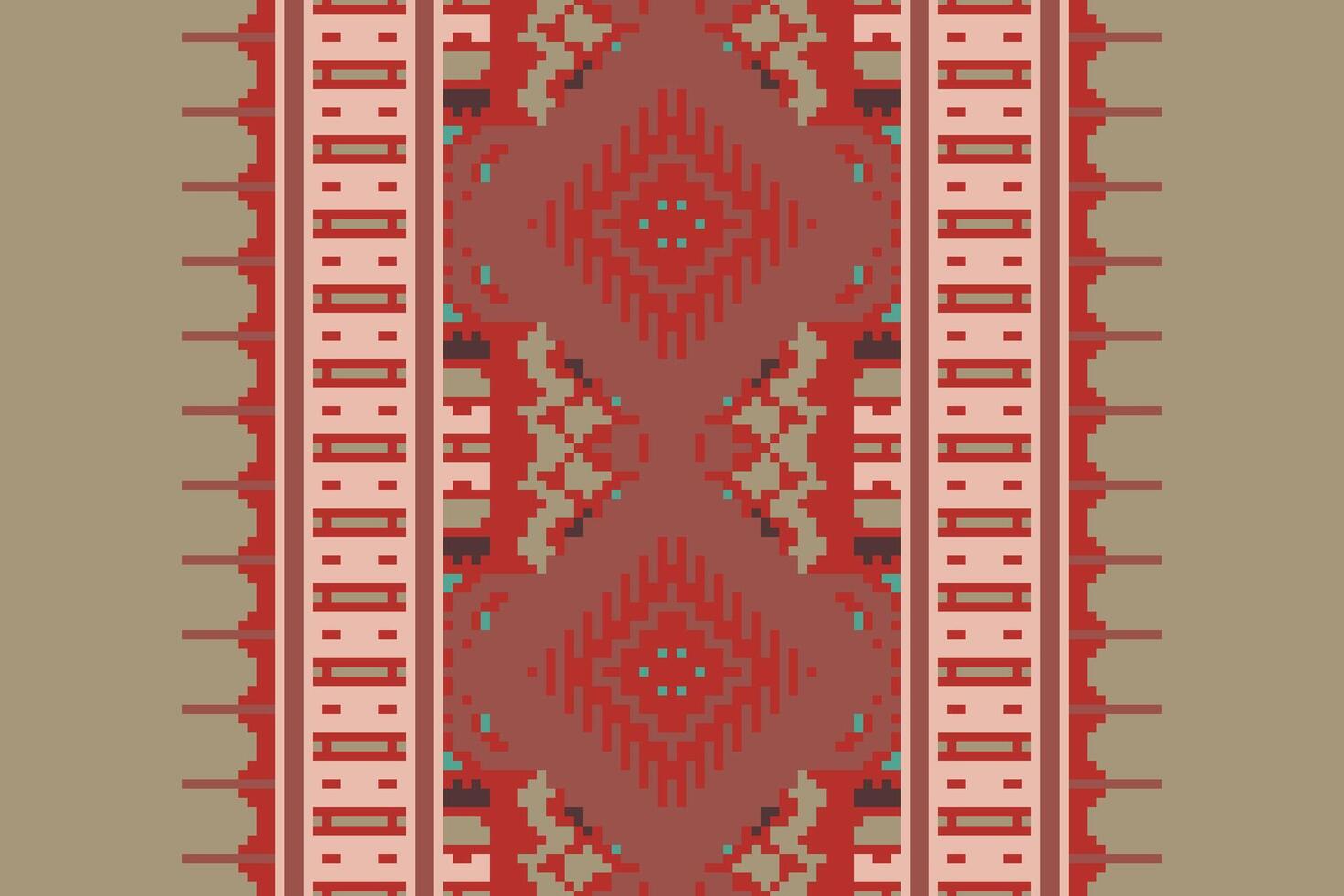 Patchwork pattern Seamless Native American, Motif embroidery, Pixel Ikat embroidery Design for Print figure tribal ink on cloth patola sari vector