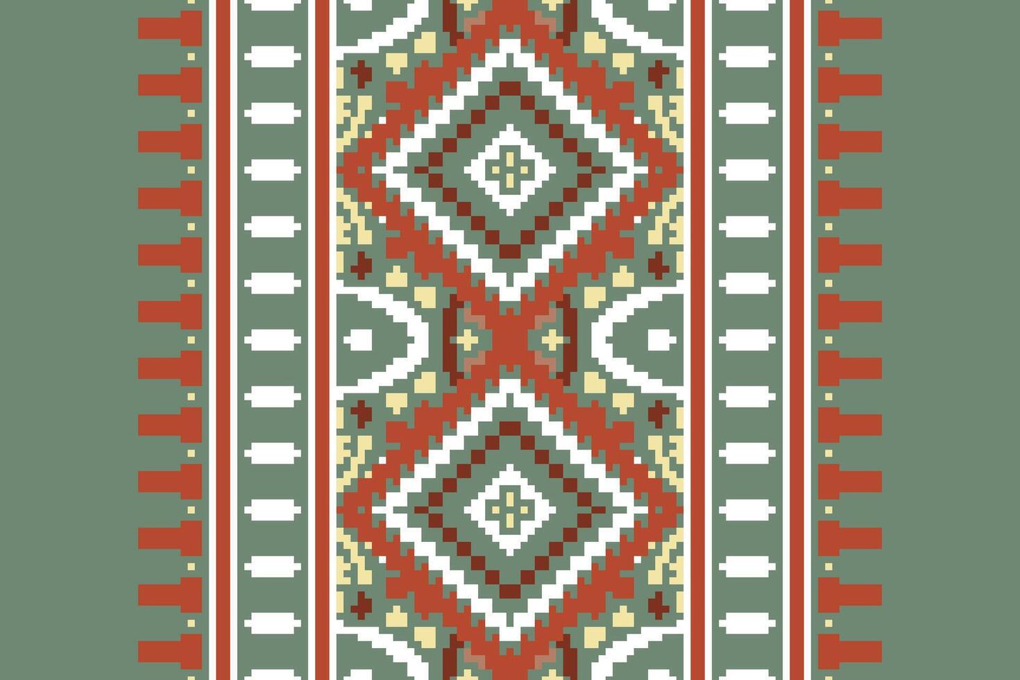 Patchwork pattern Seamless Native American, Motif embroidery, Pixel Ikat embroidery Design for Print scandinavian pattern saree ethnic nativity gypsy pattern vector