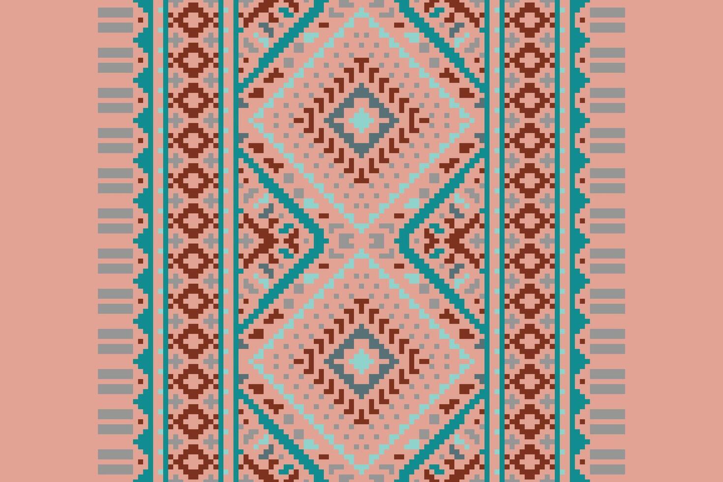 Patchwork pattern Seamless Australian aboriginal pattern Motif embroidery, Pixel Ikat embroidery Design for Print endless arabesque cloth dupatta shawl bandana print silk kurta men vector