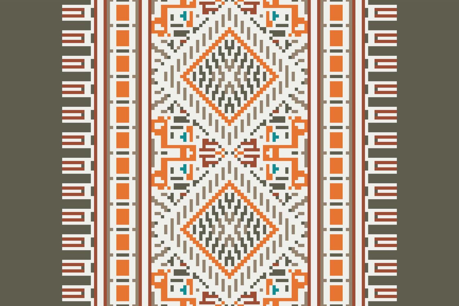 Patchwork pattern Seamless Australian aboriginal pattern Motif embroidery, Pixel Ikat embroidery Design for Print figure tribal ink on cloth patola sari vector