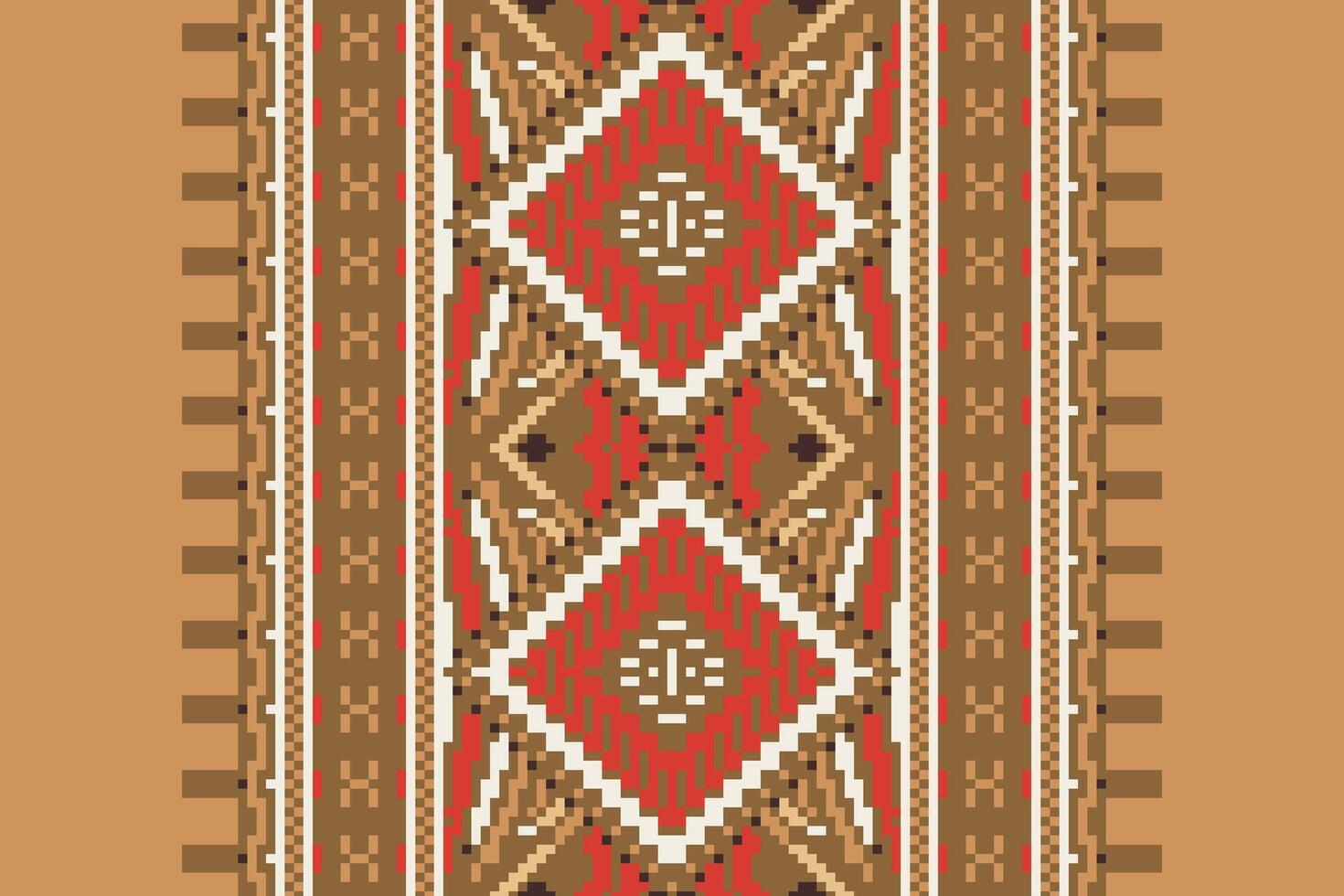 Patchwork pattern Seamless Australian aboriginal pattern Motif embroidery, Pixel Ikat embroidery Design for Print egyptian pattern tibetan mandala bandanna vector