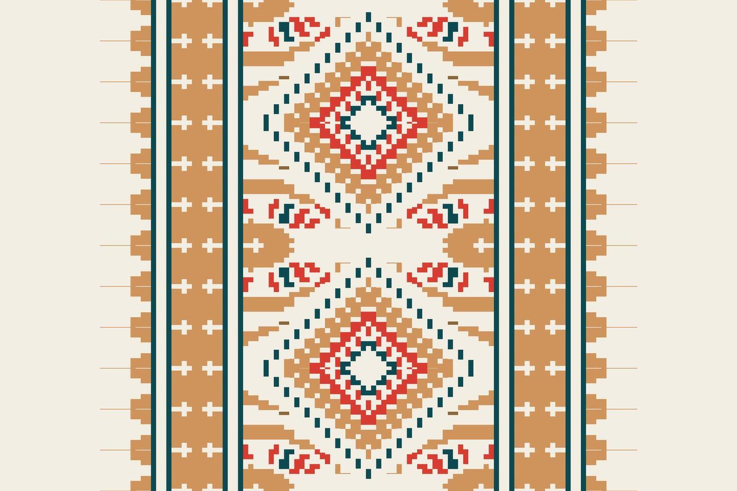 Patchwork pattern Seamless Mughal architecture Motif embroidery, Pixel Ikat embroidery Design for Print indonesian batik motif embroidery native american kurta mughal design vector