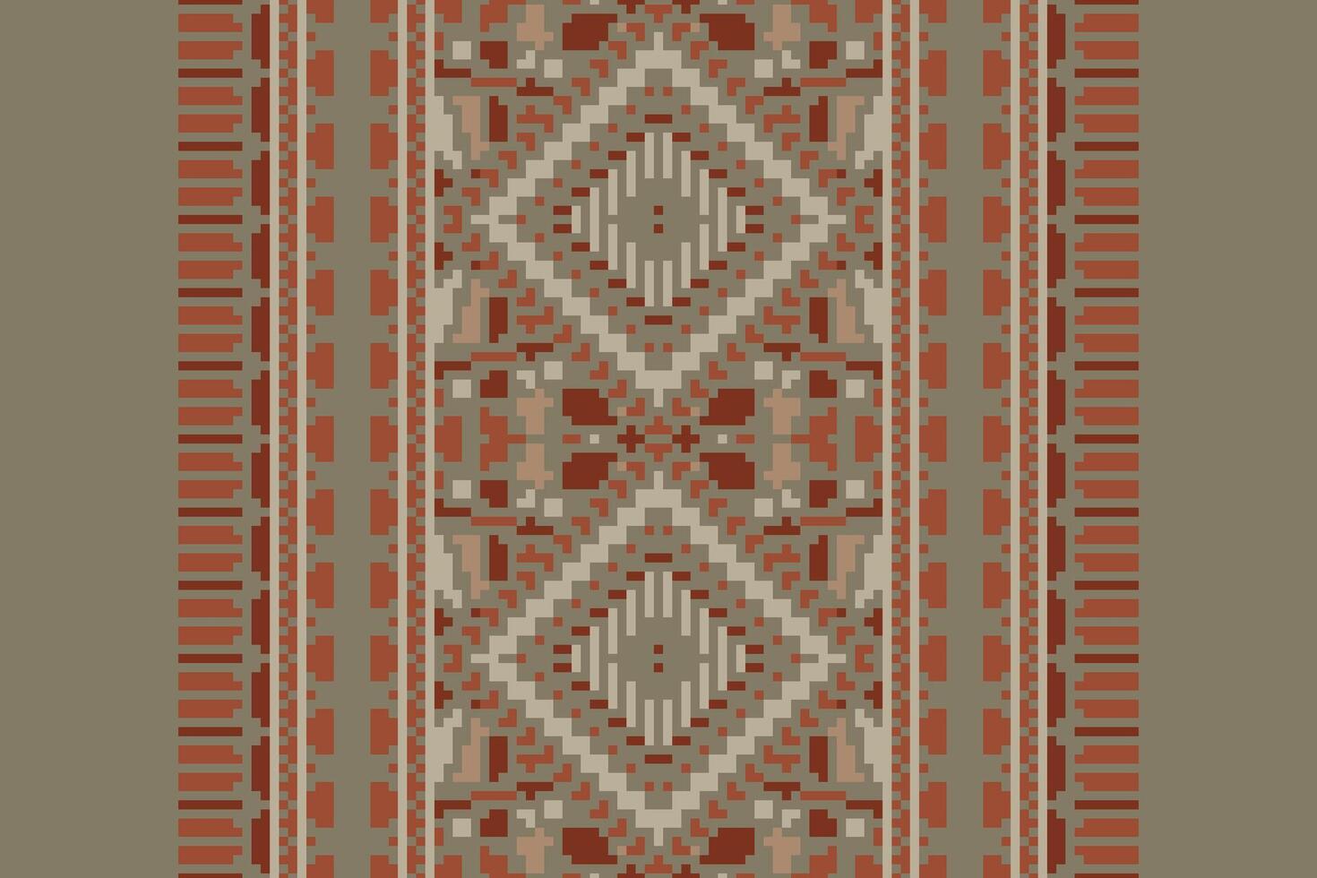 Patchwork pattern Seamless Mughal architecture Motif embroidery, Pixel Ikat embroidery Design for Print kurta pattern mughal motifs tapestry pattern floral repeat vector
