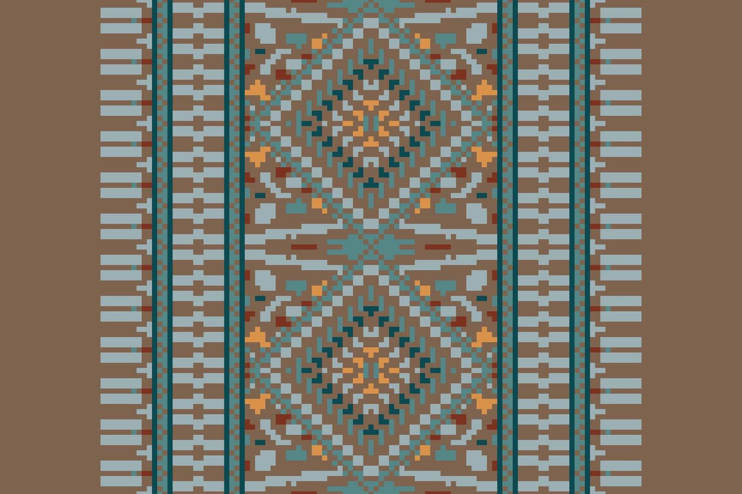 Patchwork pattern Seamless Scandinavian pattern Motif embroidery, Pixel Ikat embroidery Design for Print pattern vintage flower folk navajo patchwork pattern vector