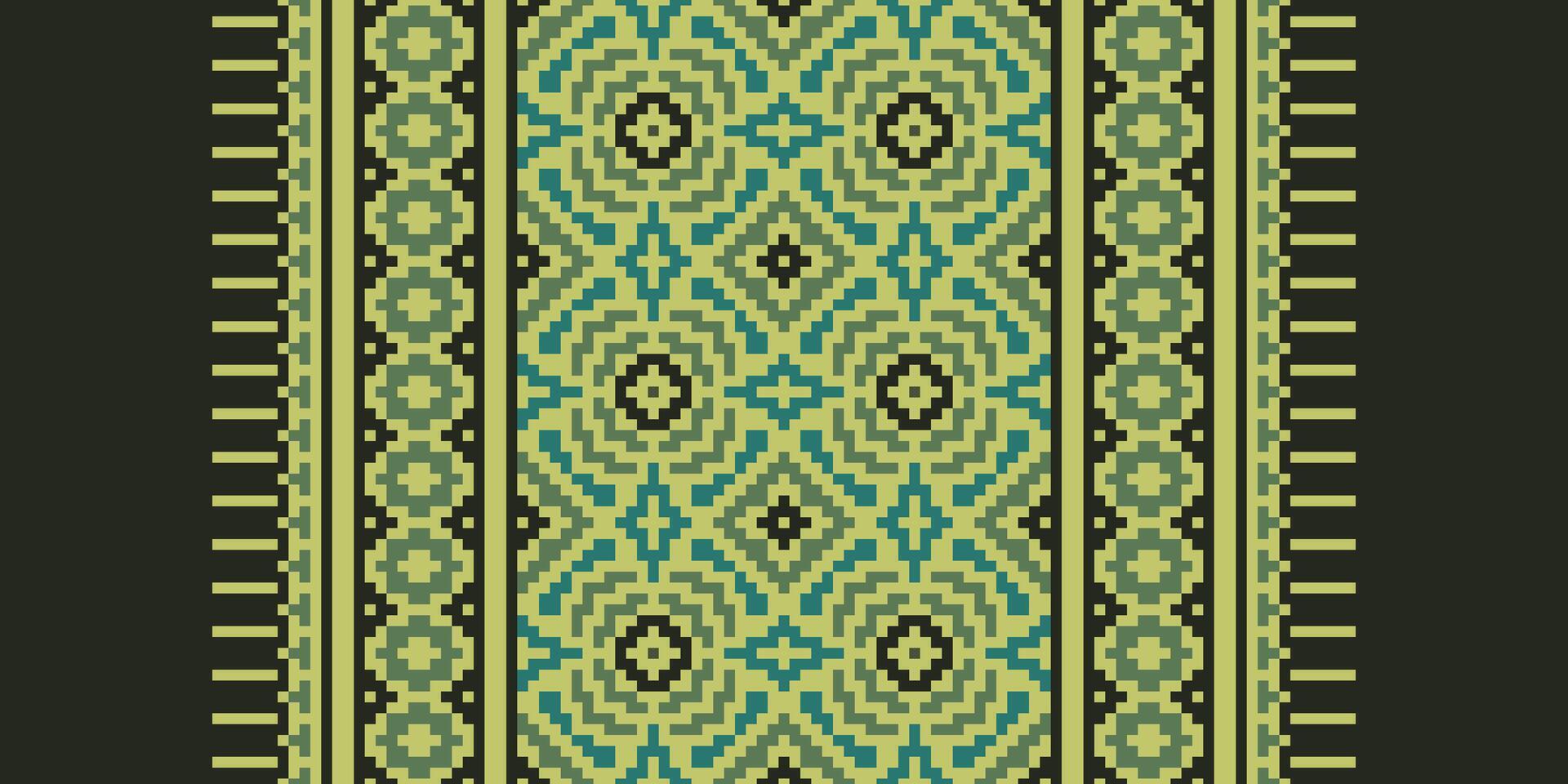 Baroque pattern Seamless Bandana print silk Motif embroidery, Pixel Ikat embroidery Design for Print kurta pattern mughal motifs tapestry pattern floral repeat vector
