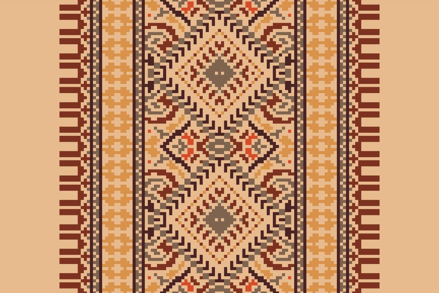Patchwork pattern Seamless Scandinavian pattern Motif embroidery, Pixel Ikat embroidery Design for Print australian curtain pattern geometric pillow model kurti mughal flowers vector