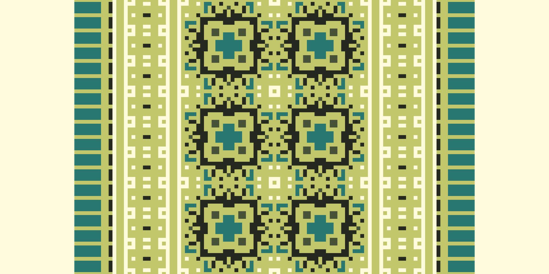 Baroque pattern Seamless Bandana print silk Motif embroidery, Pixel Ikat embroidery Design for Print lace pattern turkish ceramic ancient egypt art jacquard pattern vector