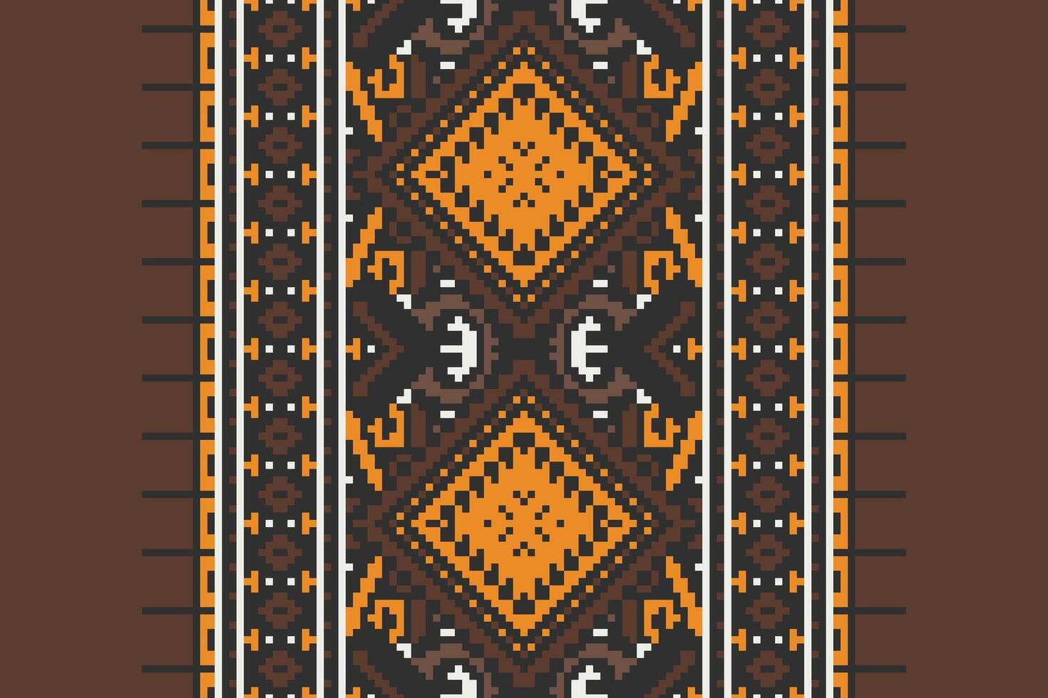 Patchwork pattern Seamless Scandinavian pattern Motif embroidery, Pixel Ikat embroidery Design for Print border embroidery ancient egypt vector