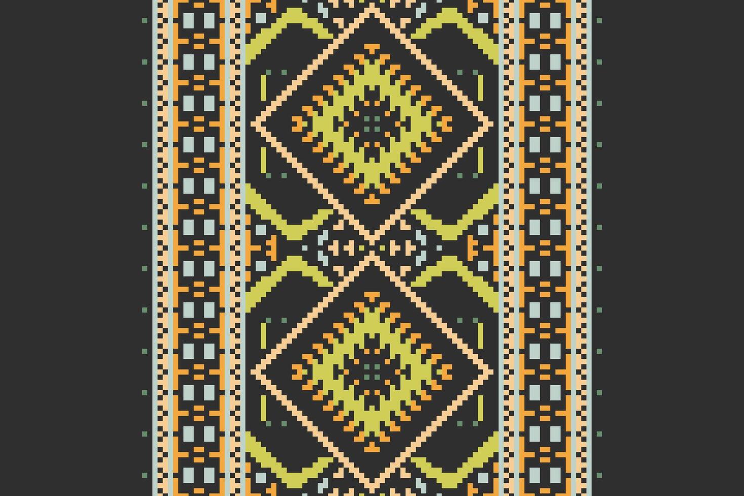 Tie dye Pattern Seamless Native American, Motif embroidery, Pixel Ikat embroidery Design for Print indigenous art aboriginal art pattern floral kurti mughal border vector