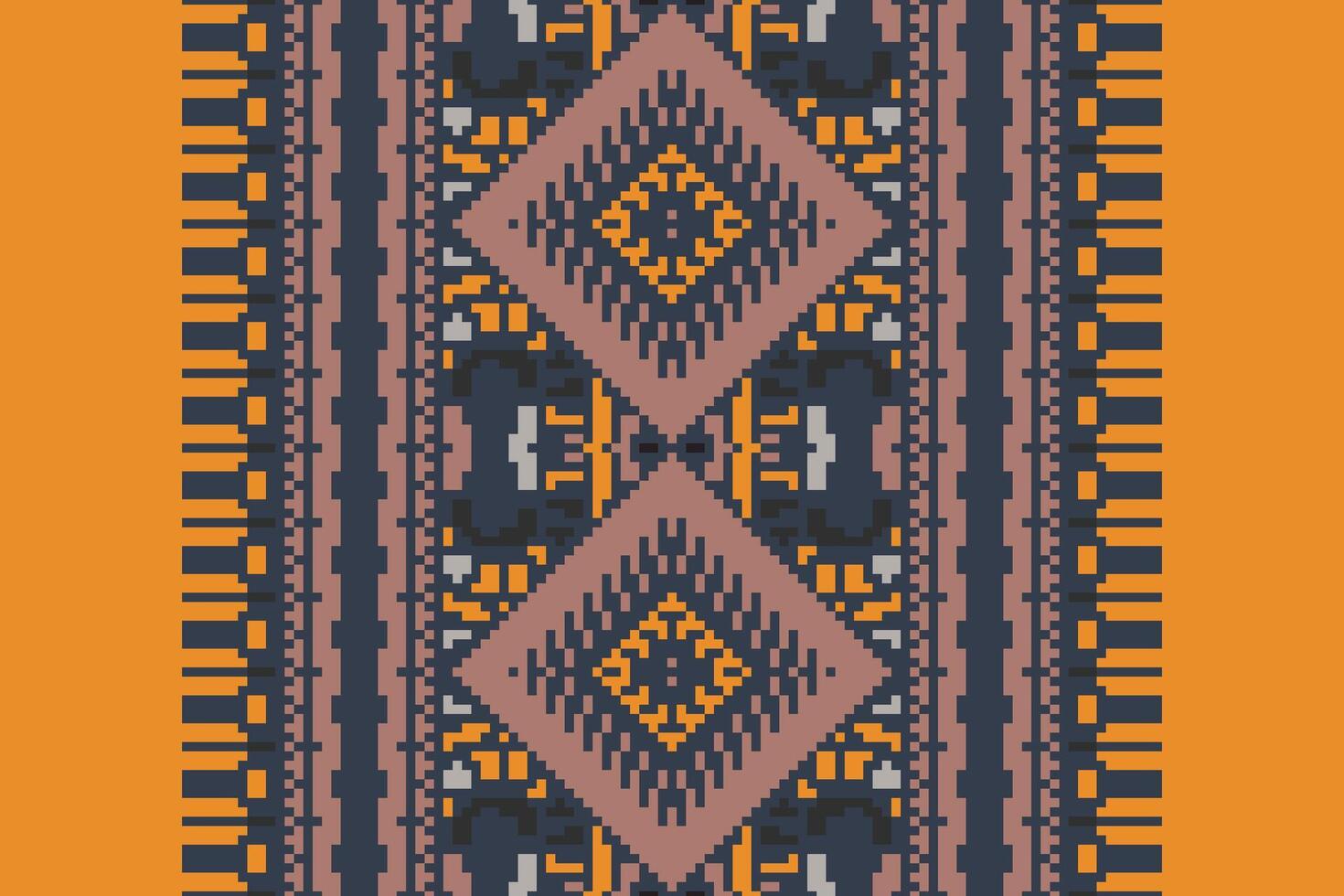 Tie dye Pattern Seamless Native American, Motif embroidery, Pixel Ikat embroidery Design for Print egyptian pattern tibetan mandala bandanna vector