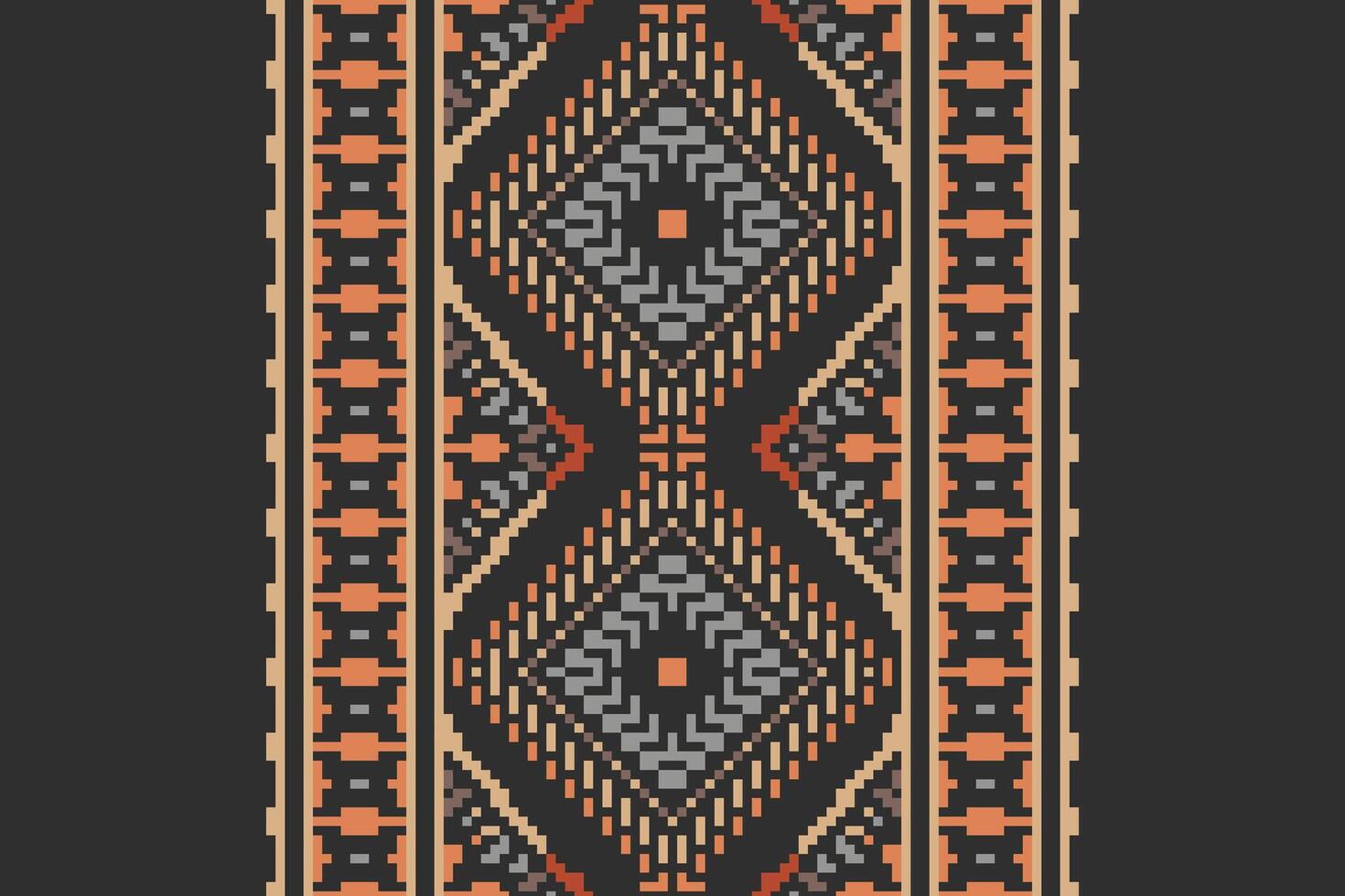 Tie dye Pattern Seamless Australian aboriginal pattern Motif embroidery, Pixel Ikat embroidery Design for Print endless arabesque cloth dupatta shawl bandana print silk kurta men vector
