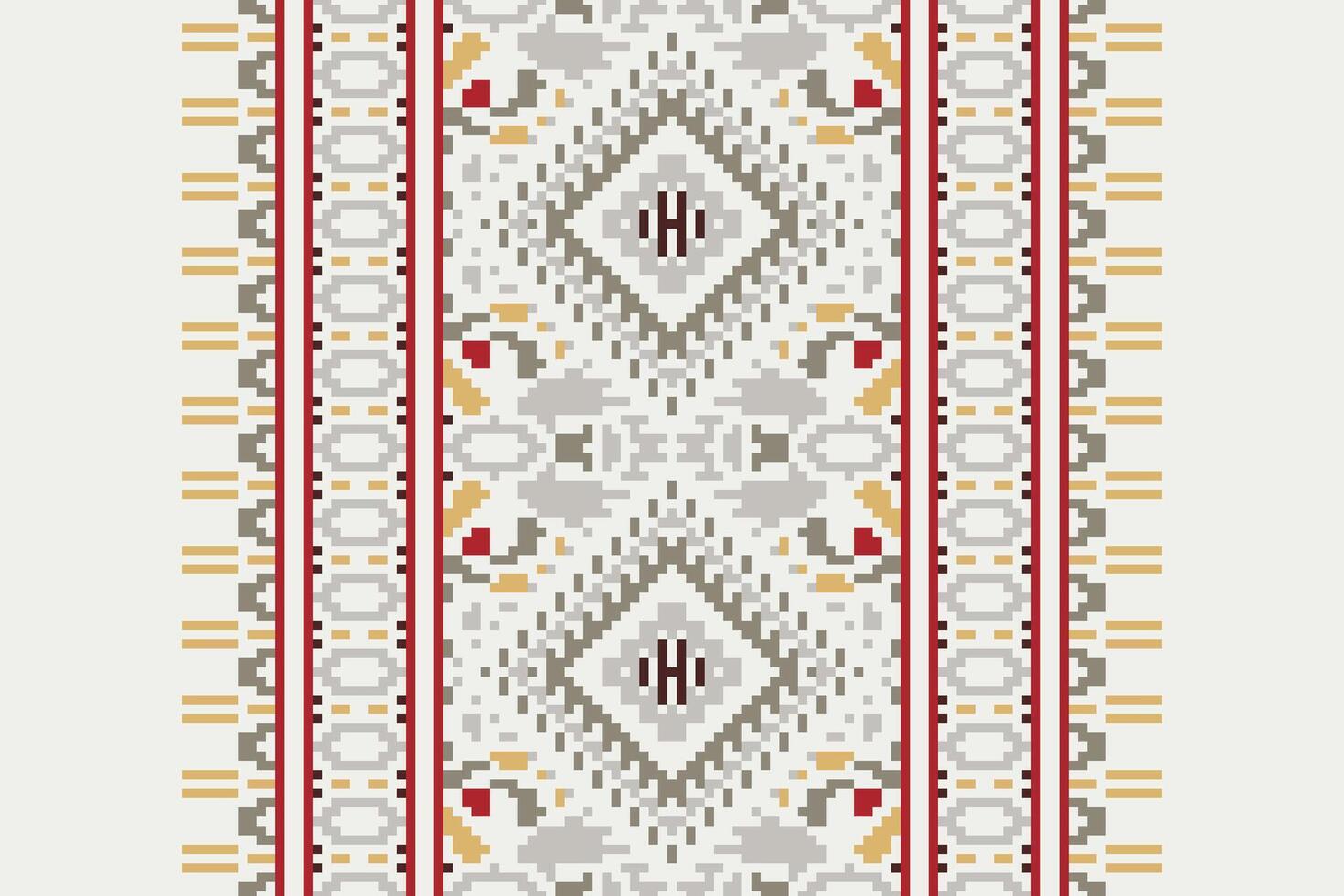 Tie dye Pattern Seamless Mughal architecture Motif embroidery, Pixel Ikat embroidery Design for Print australian curtain pattern geometric pillow model kurti mughal flowers vector