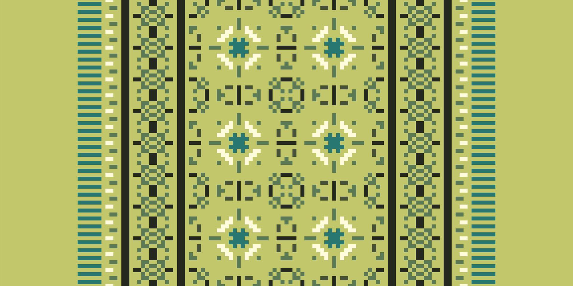 Baroque pattern Seamless Bandana print silk Motif embroidery, Pixel Ikat embroidery Design for Print jacquard slavic pattern folklore pattern kente arabesque vector