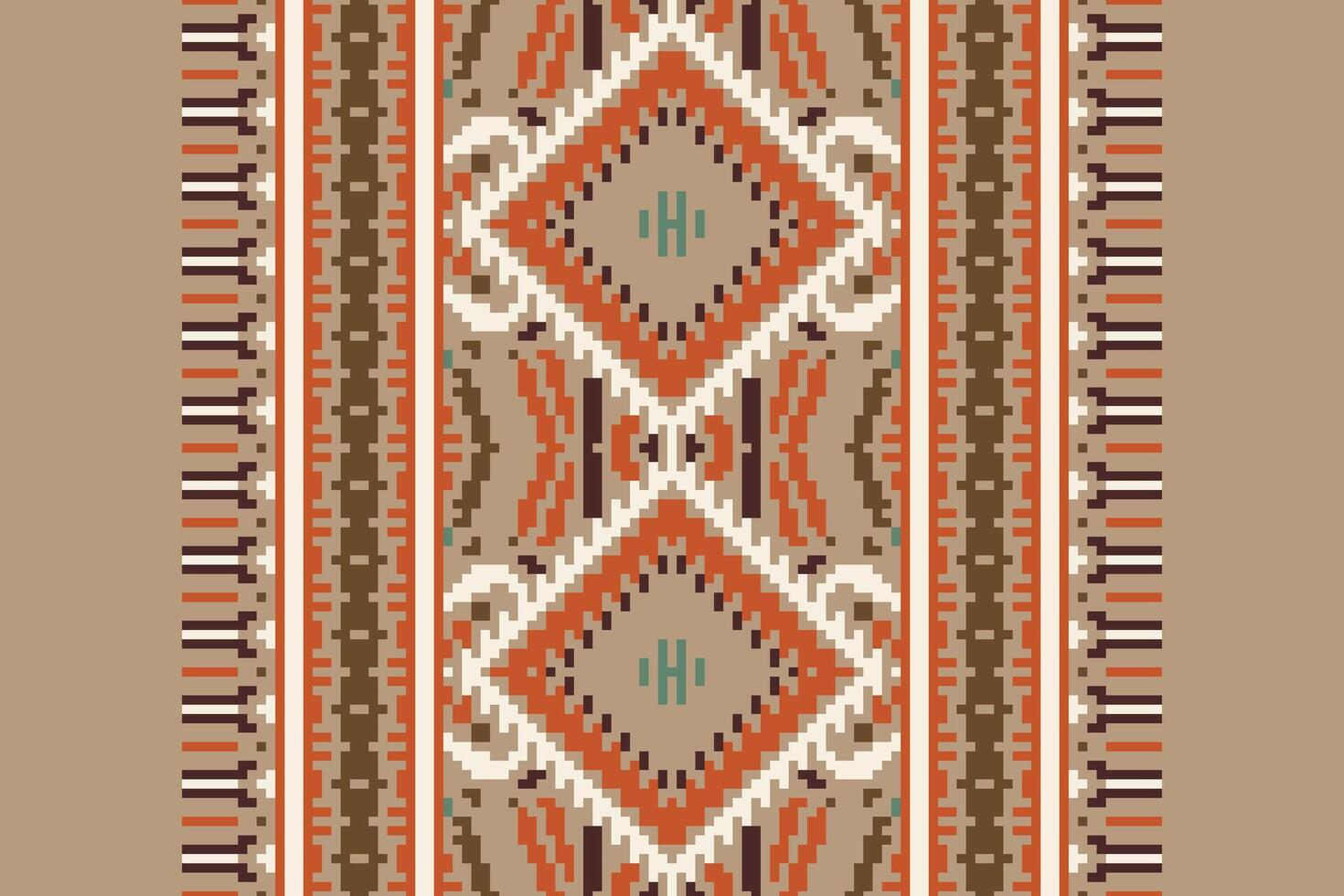 Tie dye Pattern Seamless Mughal architecture Motif embroidery, Pixel Ikat embroidery Design for Print jacquard slavic pattern folklore pattern kente arabesque vector