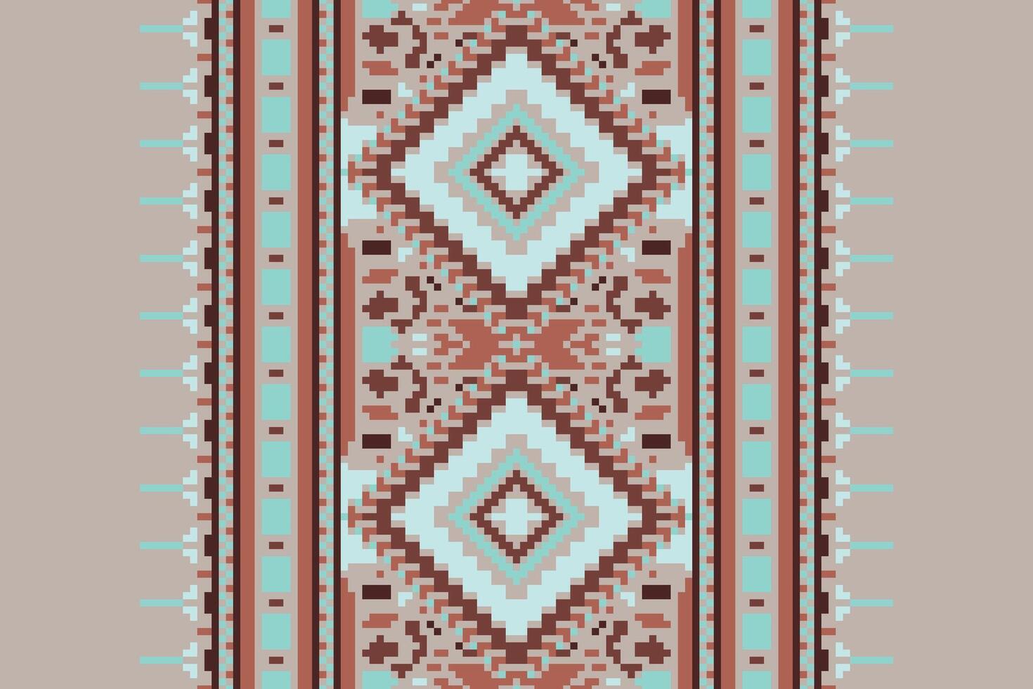 Tie dye Pattern Seamless Scandinavian pattern Motif embroidery, Pixel Ikat embroidery Design for Print scandinavian pattern saree ethnic nativity gypsy pattern vector