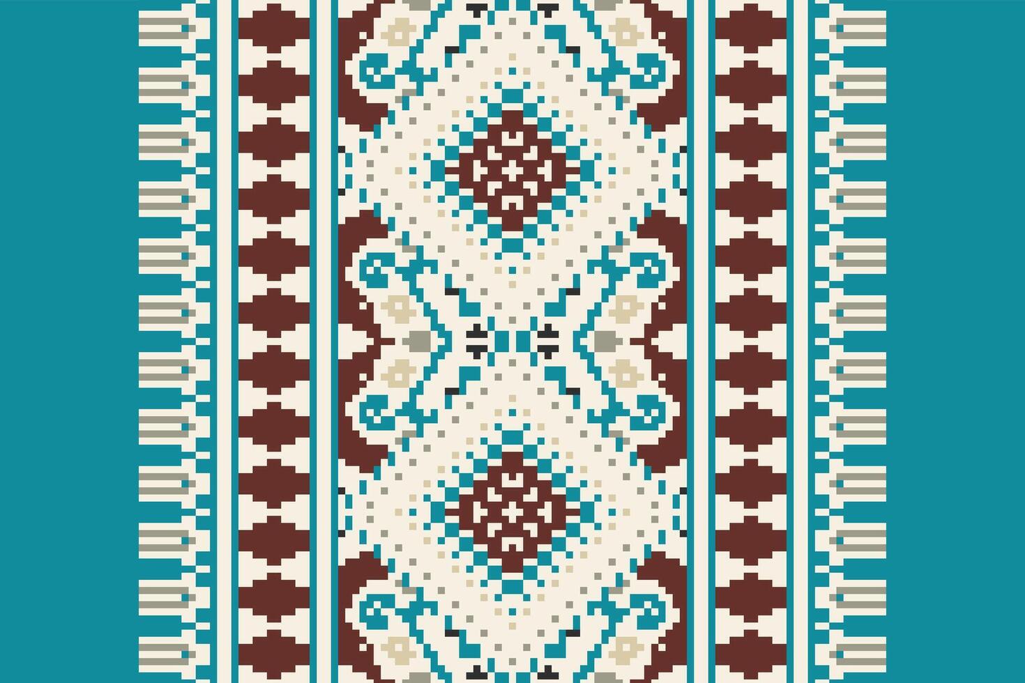 Tie dye Pattern Seamless Scandinavian pattern Motif embroidery, Pixel Ikat embroidery Design for Print australian curtain pattern geometric pillow model kurti mughal flowers vector