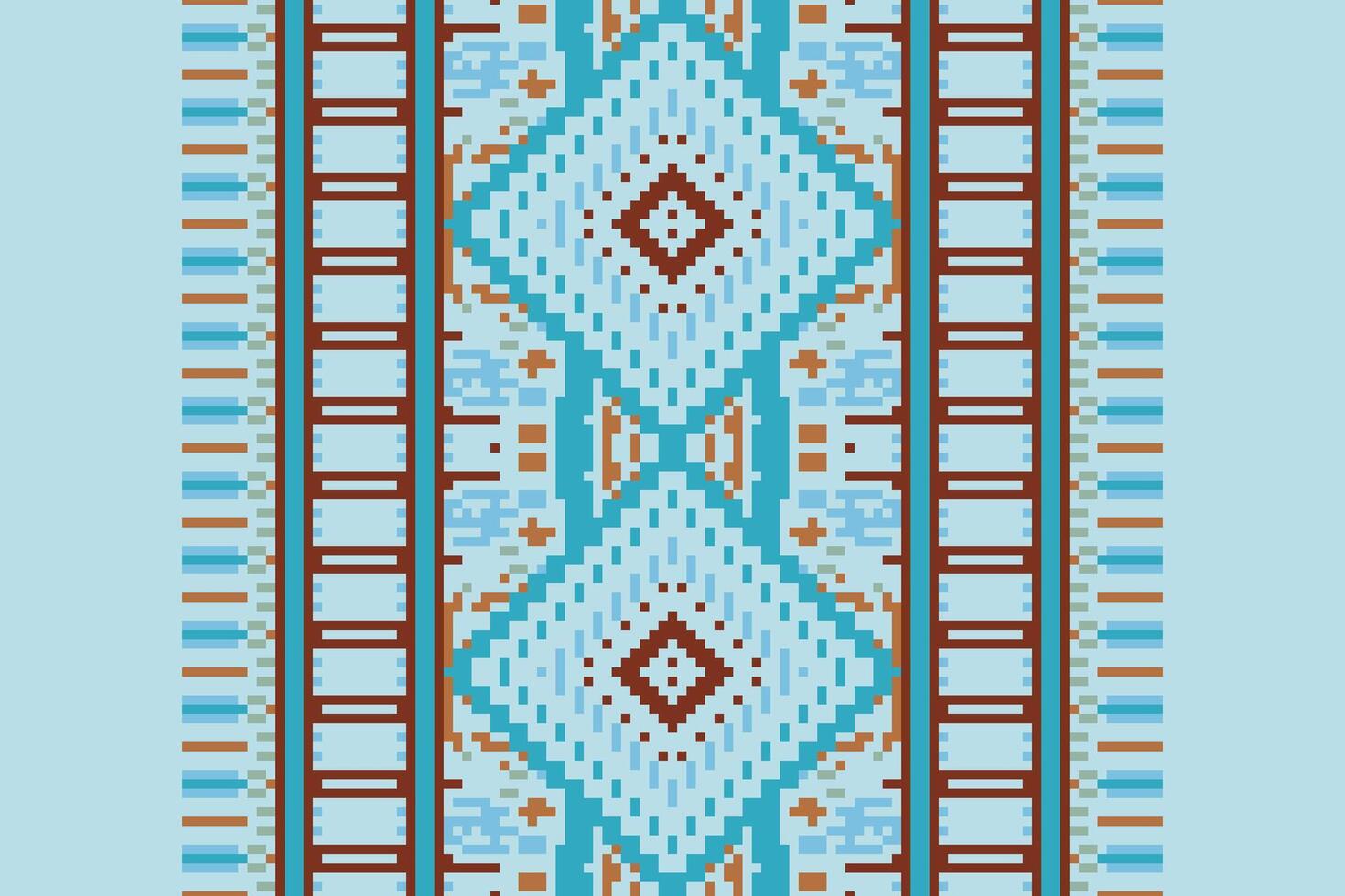 Baroque pattern Seamless Bandana print silk Motif embroidery, Pixel Ikat embroidery Design for Print scarf hijab pattern kerchief Pixel Ikat Silk kurti model mughal patterns vector