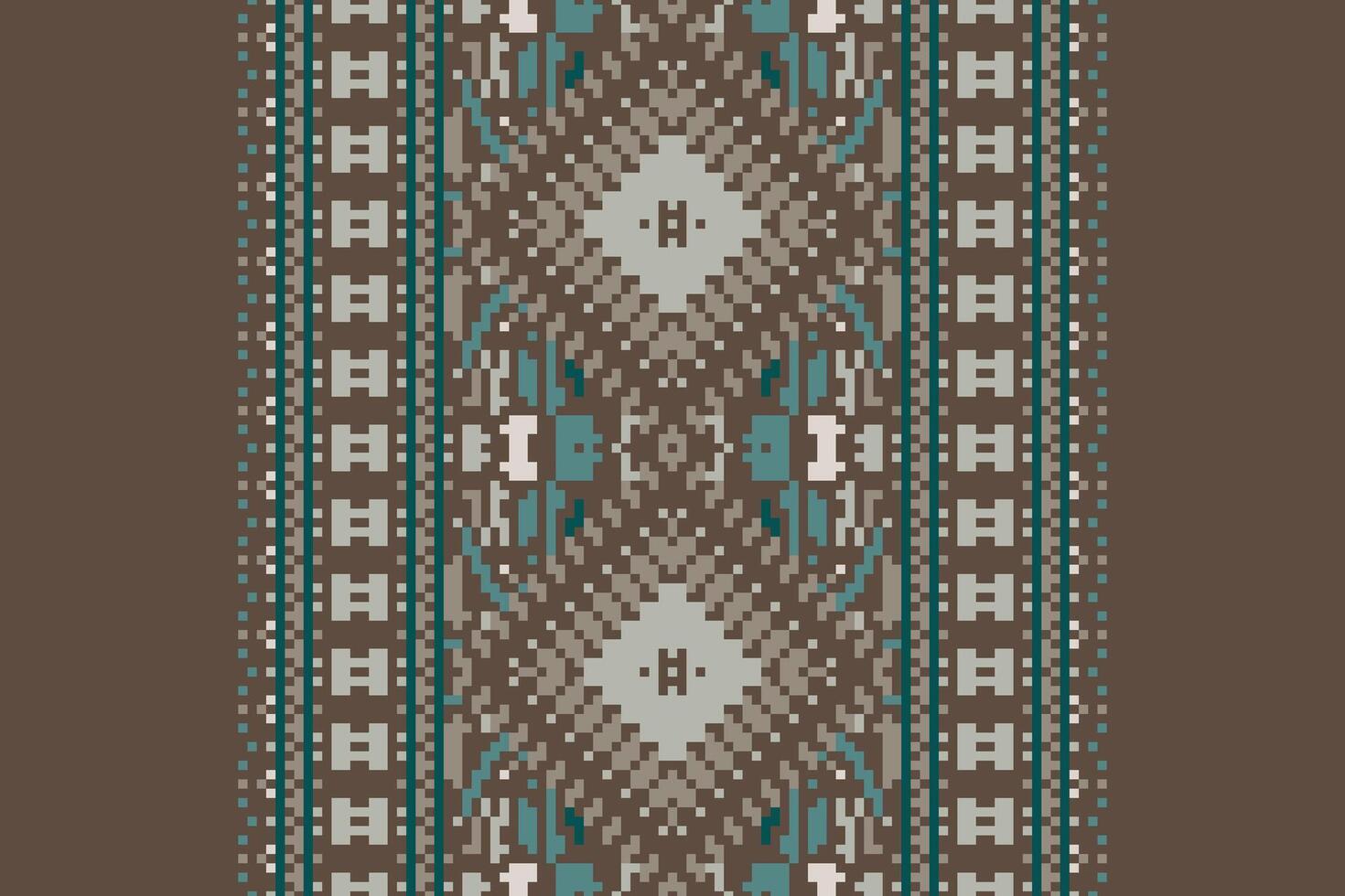 Baroque pattern Seamless Australian aboriginal pattern Motif embroidery, Pixel Ikat embroidery Design for Print Texture fabric saree sari carpet. kurta patola saree vector