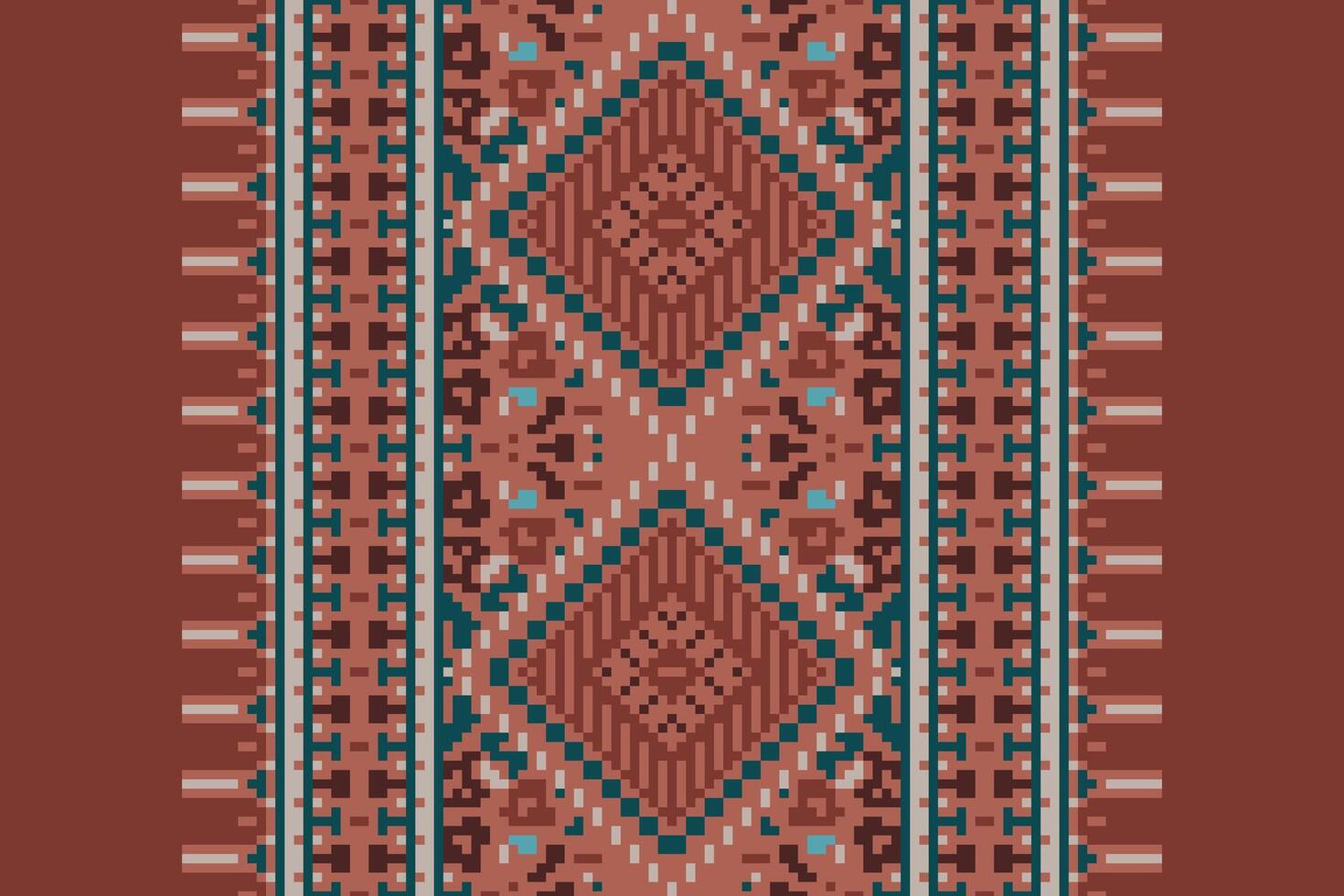 Baroque pattern Seamless Scandinavian pattern Motif embroidery, Pixel Ikat embroidery Design for Print kurta pattern mughal motifs tapestry pattern floral repeat vector