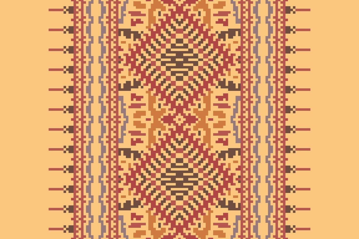 Dupatta pattern Seamless Native American, Motif embroidery, Pixel Ikat embroidery Design for Print australian curtain pattern geometric pillow model kurti mughal flowers vector