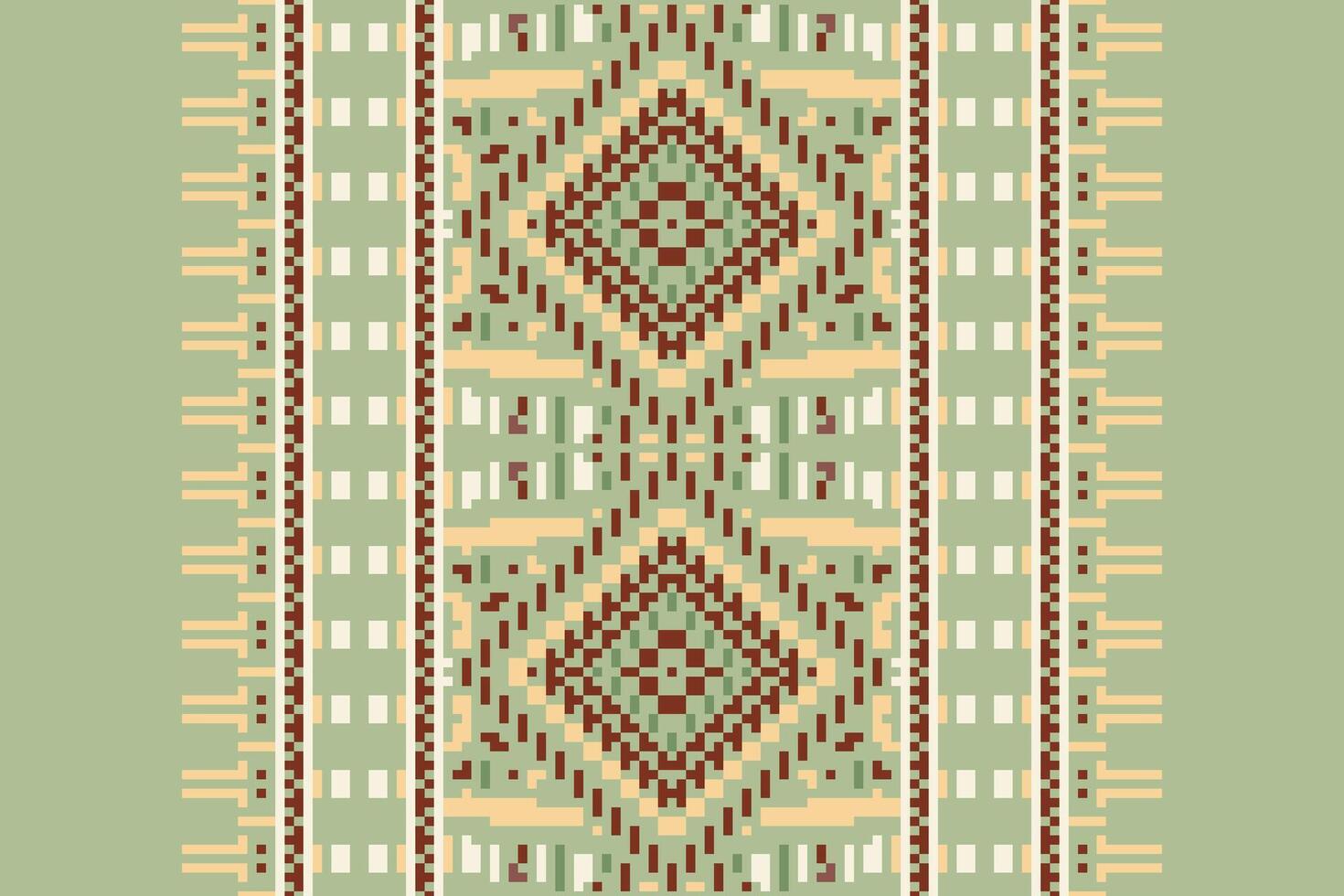 Dupatta pattern Seamless Australian aboriginal pattern Motif embroidery, Pixel Ikat embroidery Design for Print endless arabesque cloth dupatta shawl bandana print silk kurta men vector