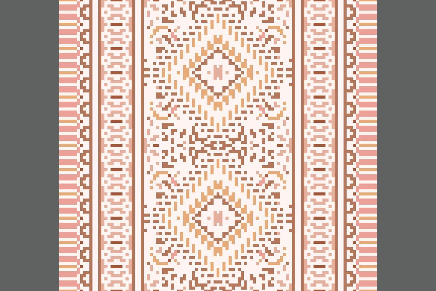 Dupatta pattern Seamless Australian aboriginal pattern Motif embroidery, Pixel Ikat embroidery Design for Print indigenous art aboriginal art pattern floral kurti mughal border vector