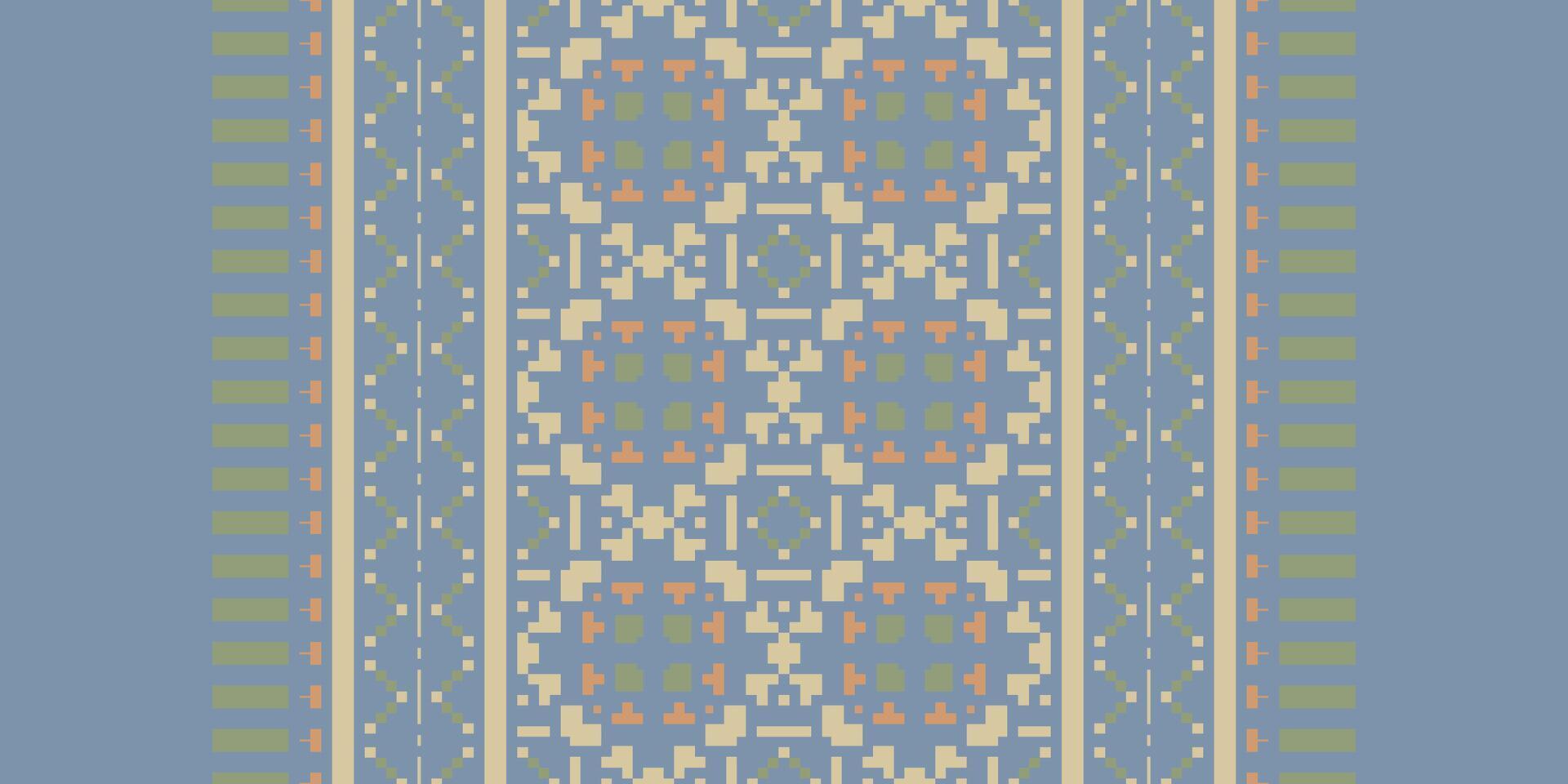 Baroque pattern Seamless Australian aboriginal pattern Motif embroidery, Pixel Ikat embroidery Design for Print scandinavian pattern saree ethnic nativity gypsy pattern vector