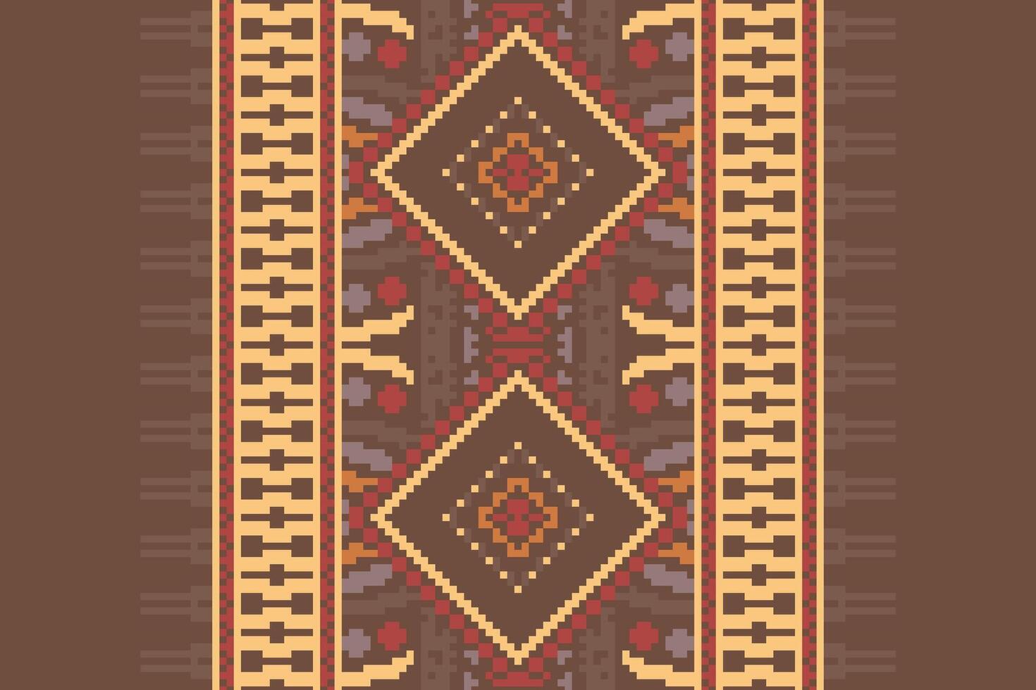 Dupatta pattern Seamless Mughal architecture Motif embroidery, Pixel Ikat embroidery Design for Print kurta pattern mughal motifs tapestry pattern floral repeat vector