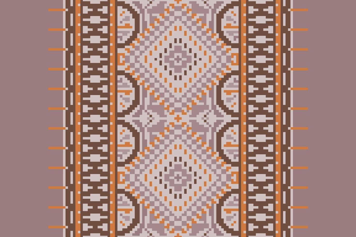 Dupatta pattern Seamless Scandinavian pattern Motif embroidery, Pixel Ikat embroidery Design for Print tapestry floral kimono repeat pattern lacing spanish motif vector