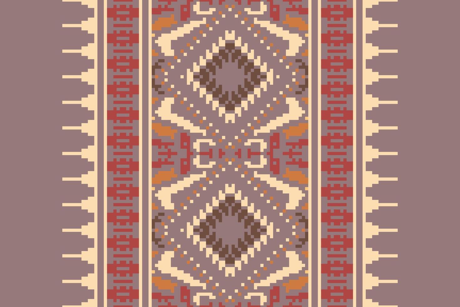 Ancient patterns Seamless Native American, Motif embroidery, Pixel Ikat embroidery Design for Print indigenous art aboriginal art pattern floral kurti mughal border vector