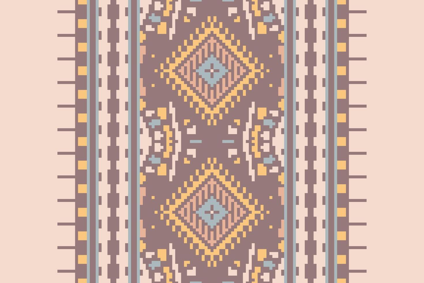 Ancient patterns Seamless Bandana print silk Motif embroidery, Pixel Ikat embroidery Design for Print scarf hijab pattern kerchief Pixel Ikat Silk kurti model mughal patterns vector