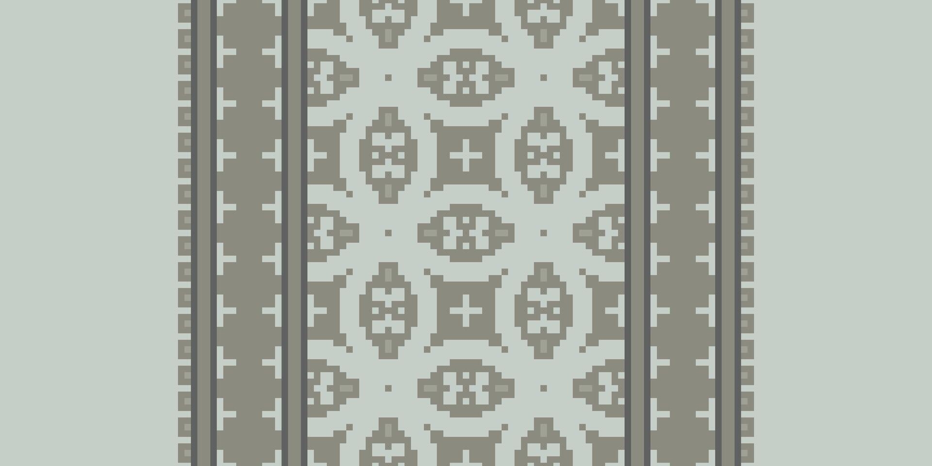 Baroque pattern Seamless Mughal architecture Motif embroidery, Pixel Ikat embroidery Design for Print 60s paisley tie dye damascus ornament rugs hipster kurta pajama vector