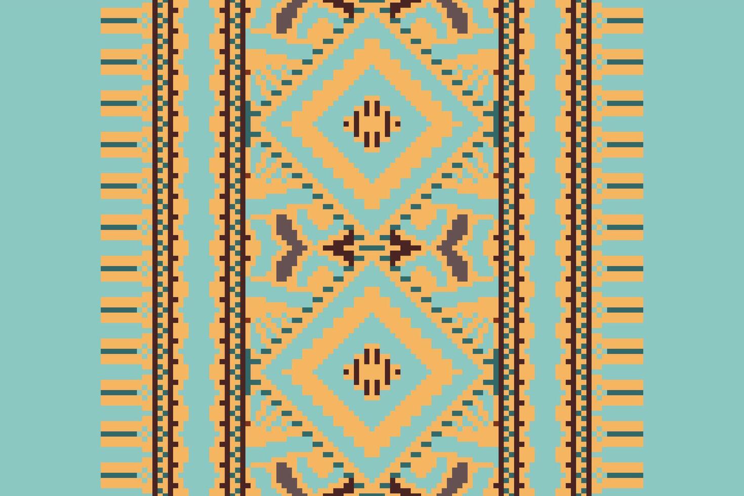 Ancient patterns Seamless Native American, Motif embroidery, Pixel Ikat embroidery Design for Print border embroidery ancient egypt vector