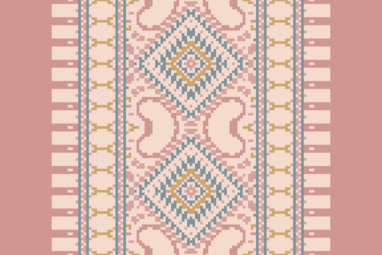 Ancient patterns Seamless Australian aboriginal pattern Motif embroidery, Pixel Ikat embroidery Design for Print indonesian batik motif embroidery native american kurta mughal design vector